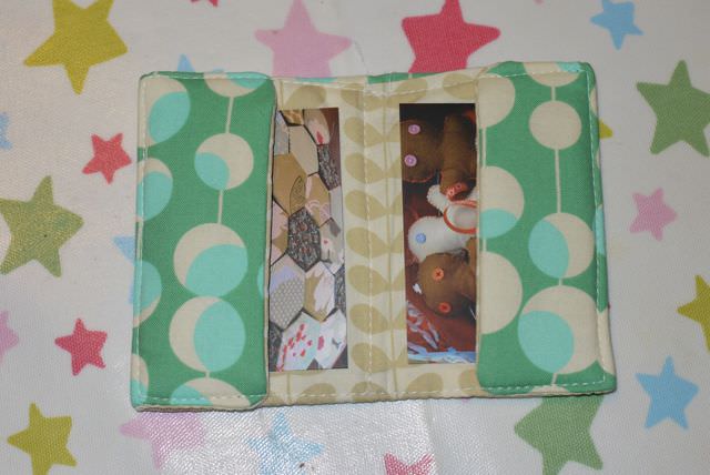 how to make a fabric business card holder