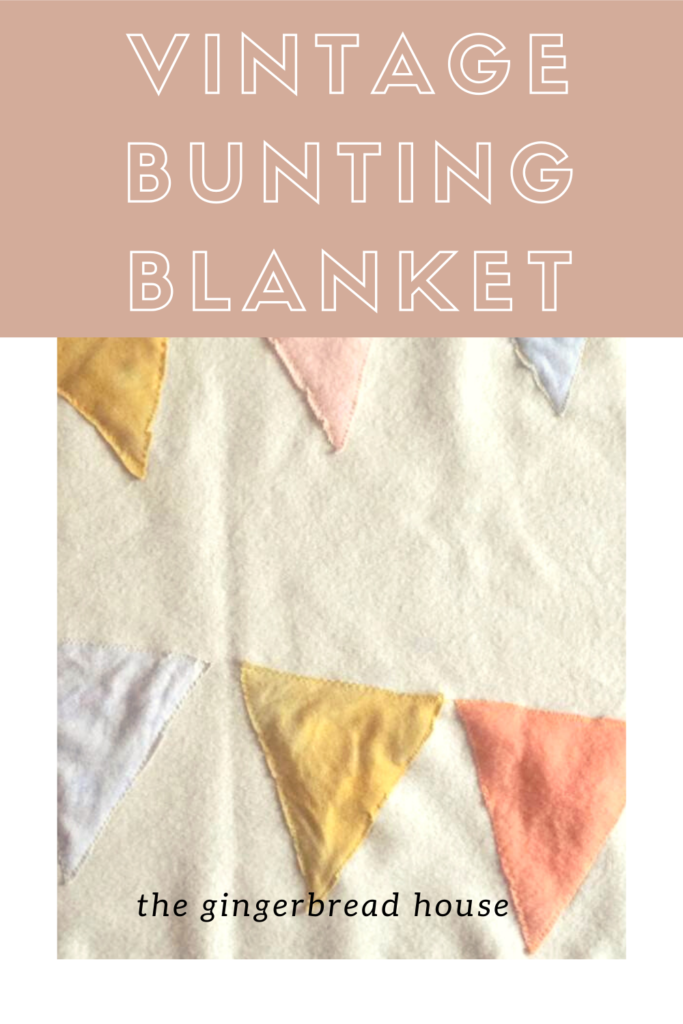 Vintage bunting blanket