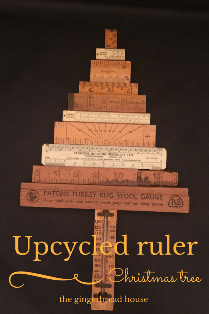 Cool Tree Ruler How to make an upcycled ruler Christmas tree - the-gingerbread-house.co.uk