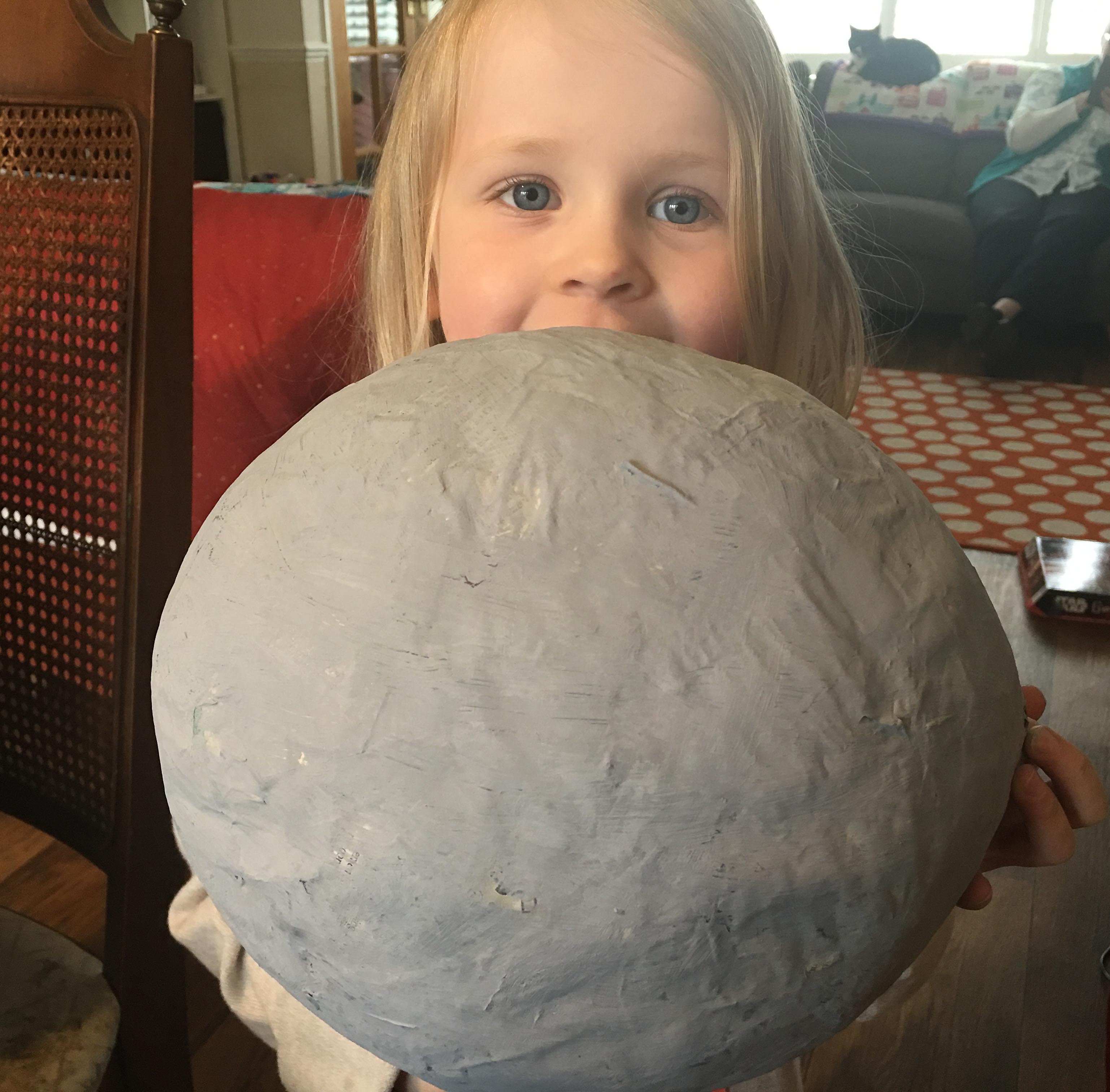 Papier-mâché death star