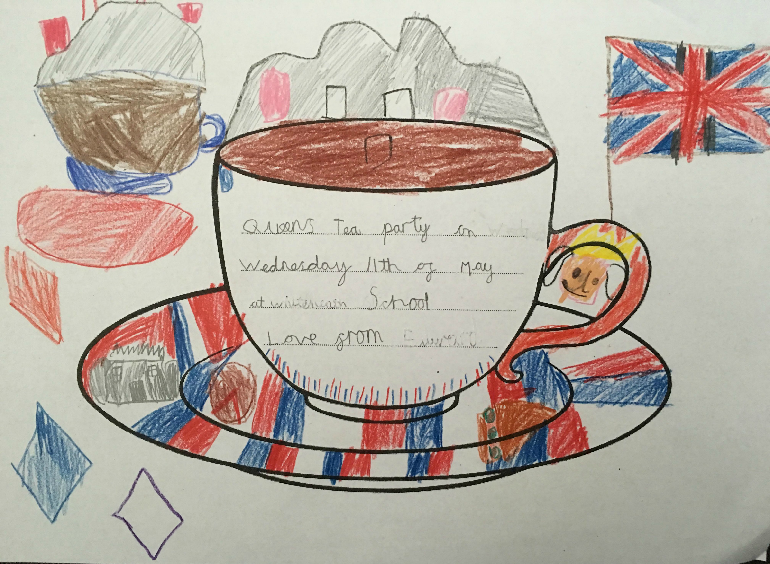 queens tea party invitation