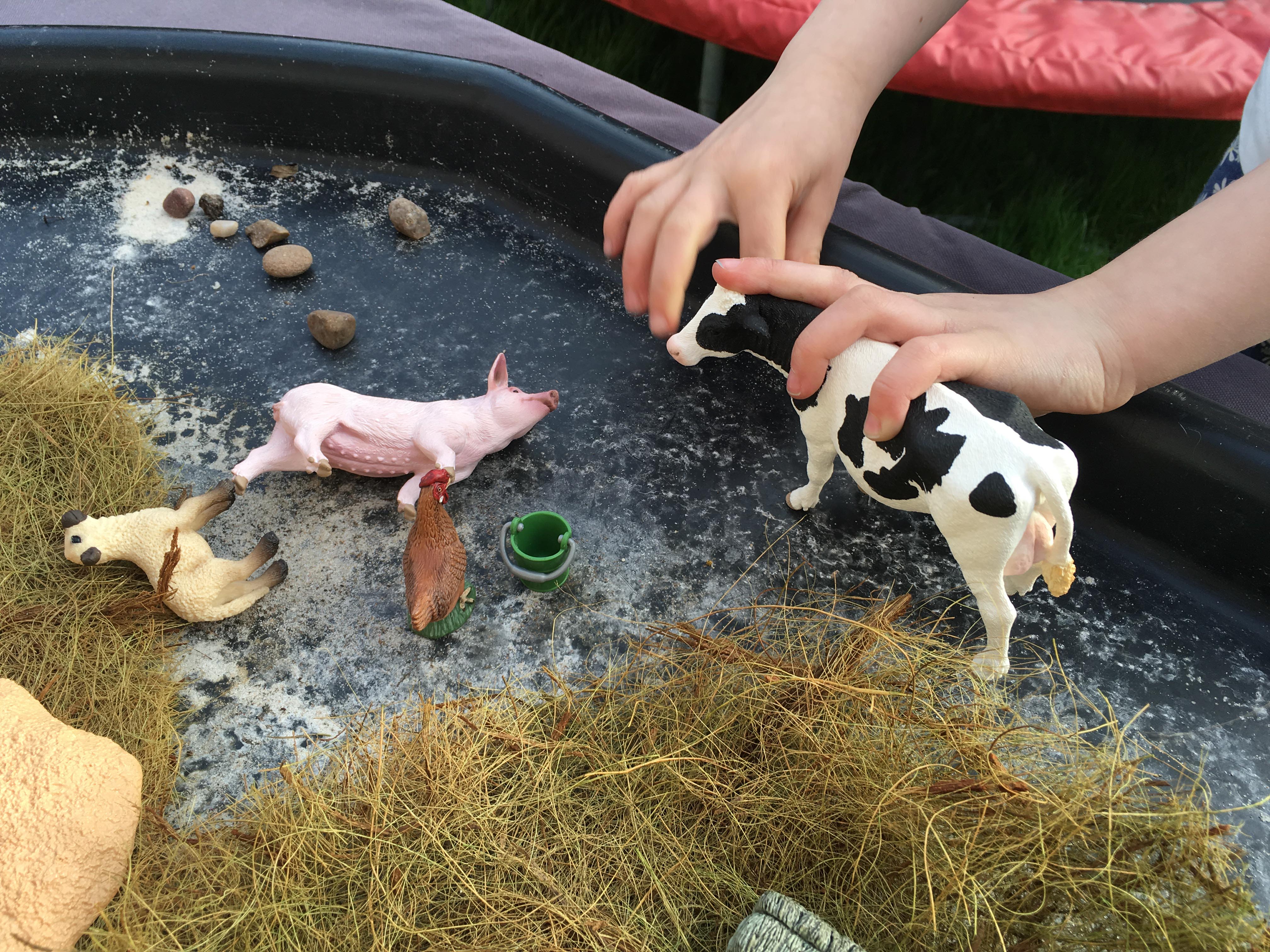 playing small world with Schleich