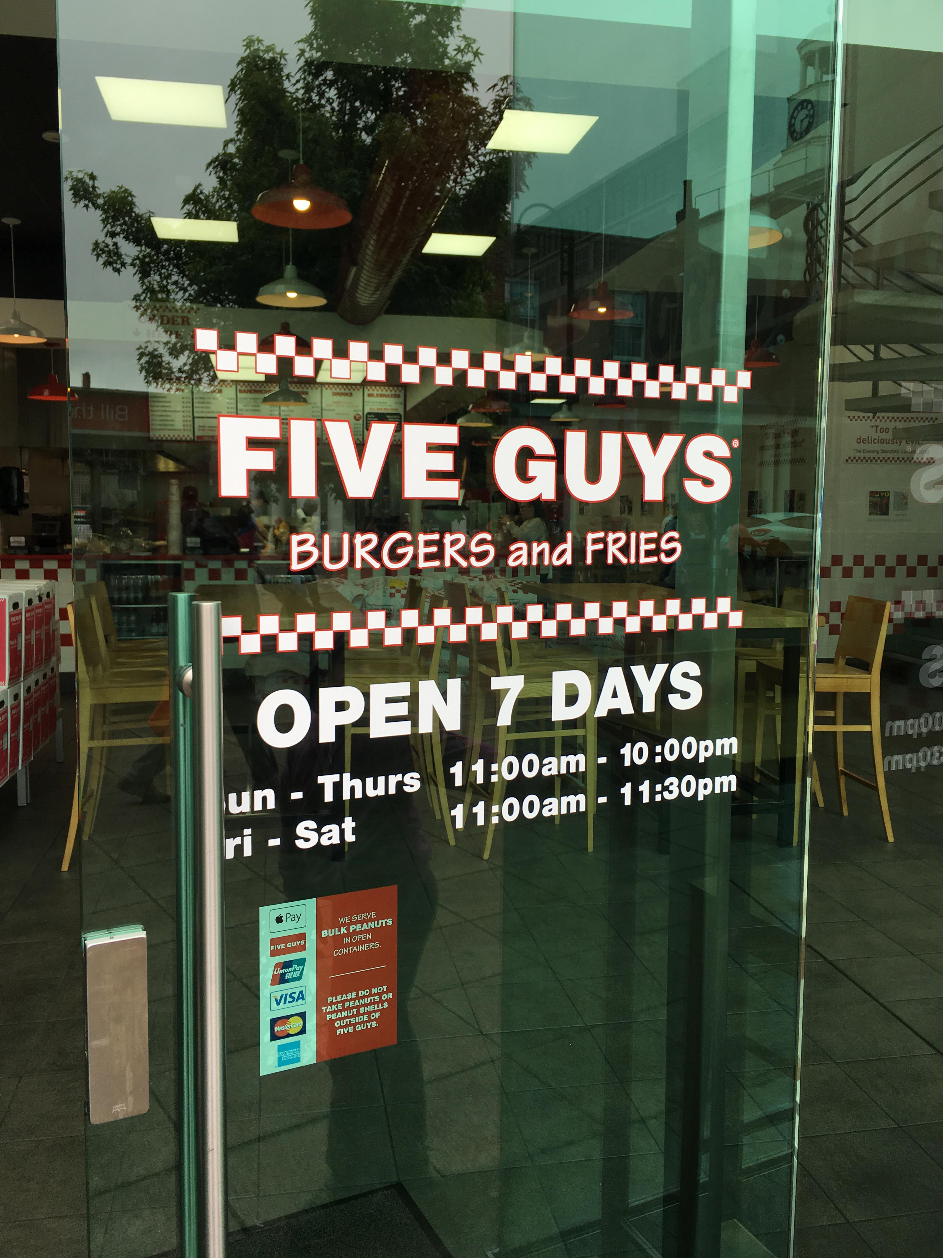 Five Guys uxbridge