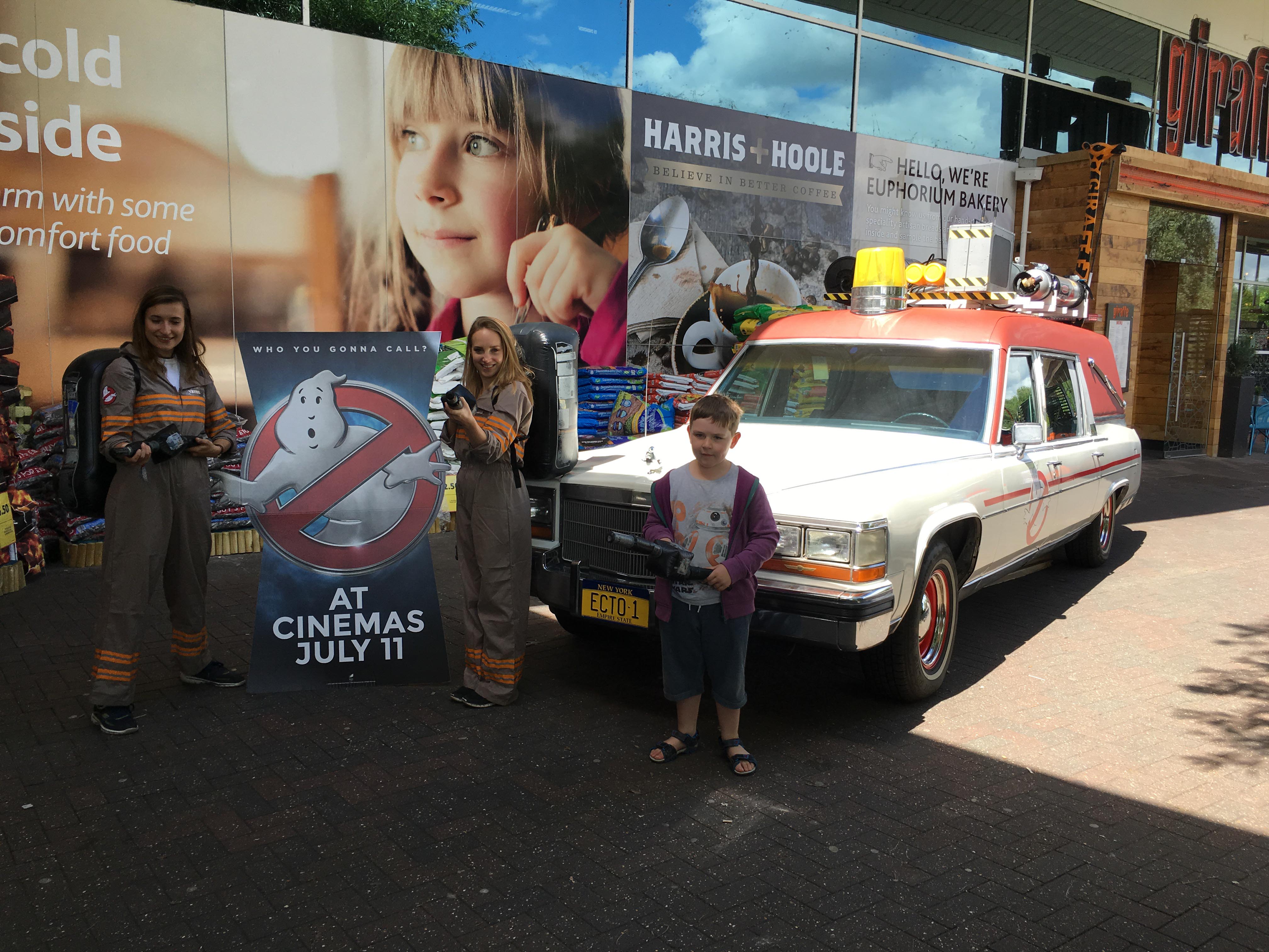 Big Brother with Ecto-1 car
