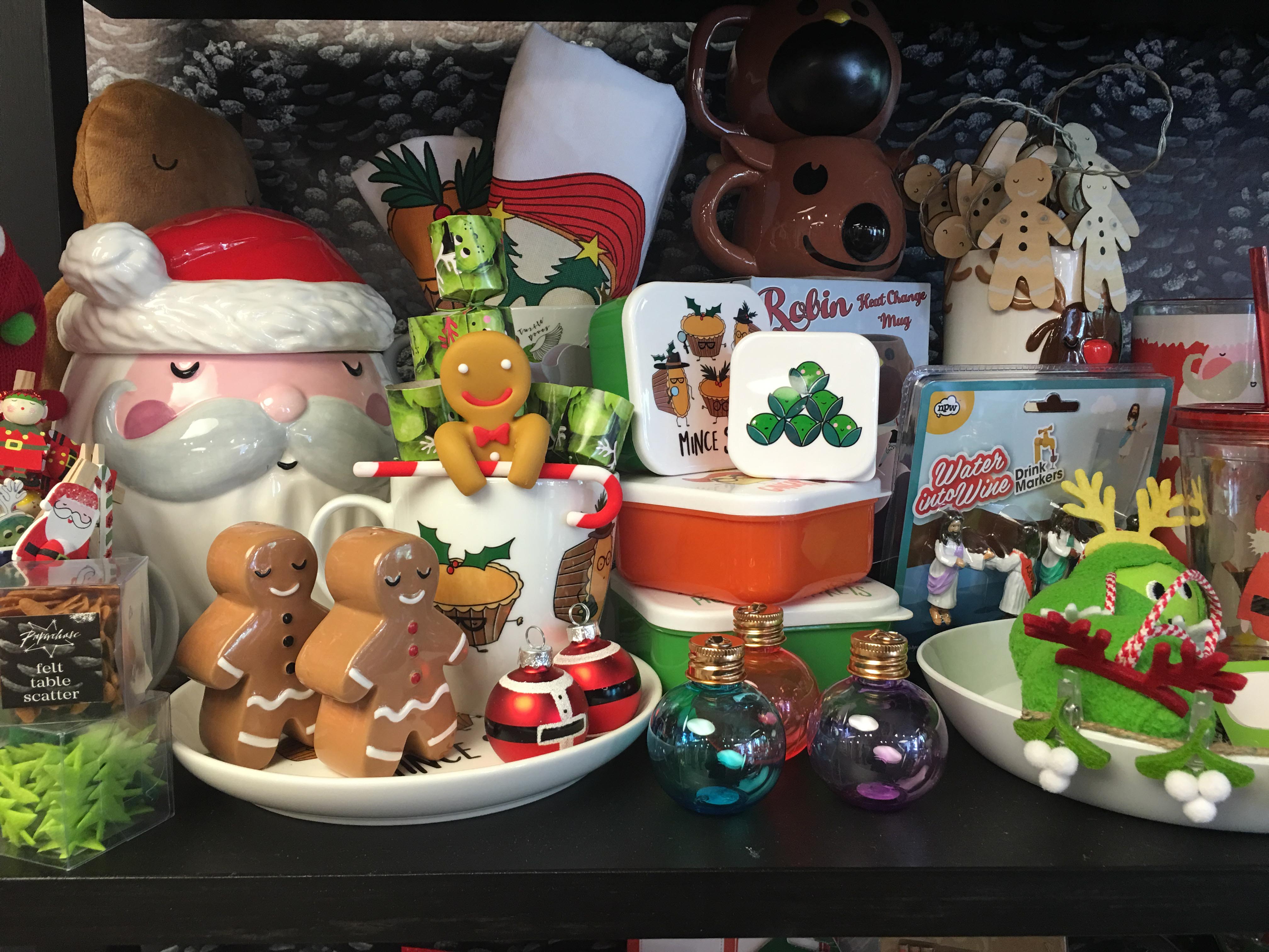 gingerbread men at Paperchase