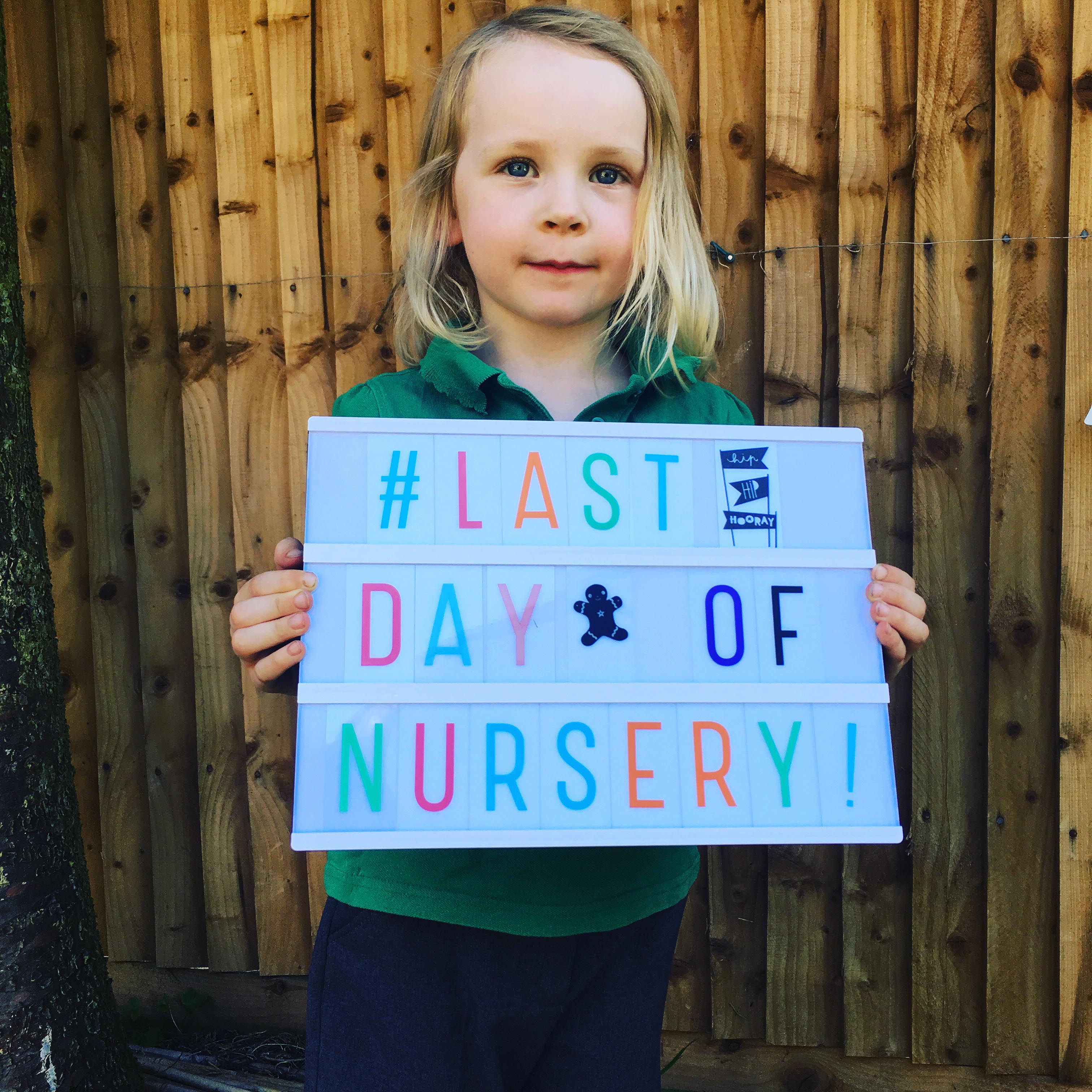 last day of nursery picture