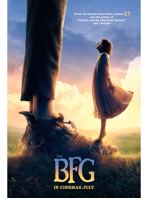 The BFG by Steven Spielberg film poster