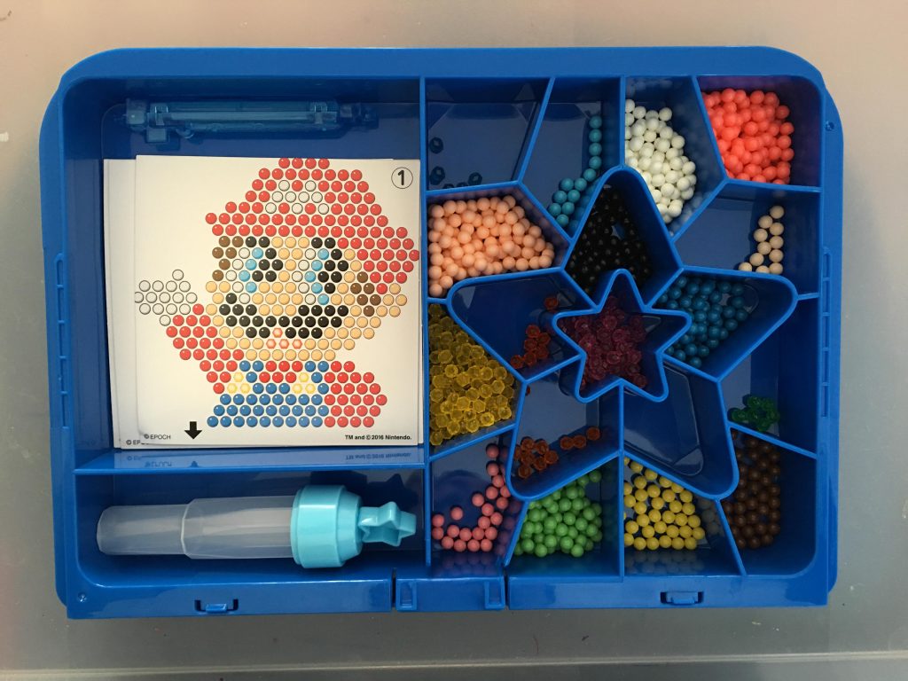 Making Aquabeads Super Mario 