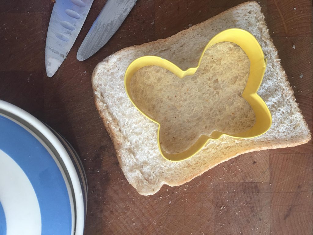 butterfly ham sandwich