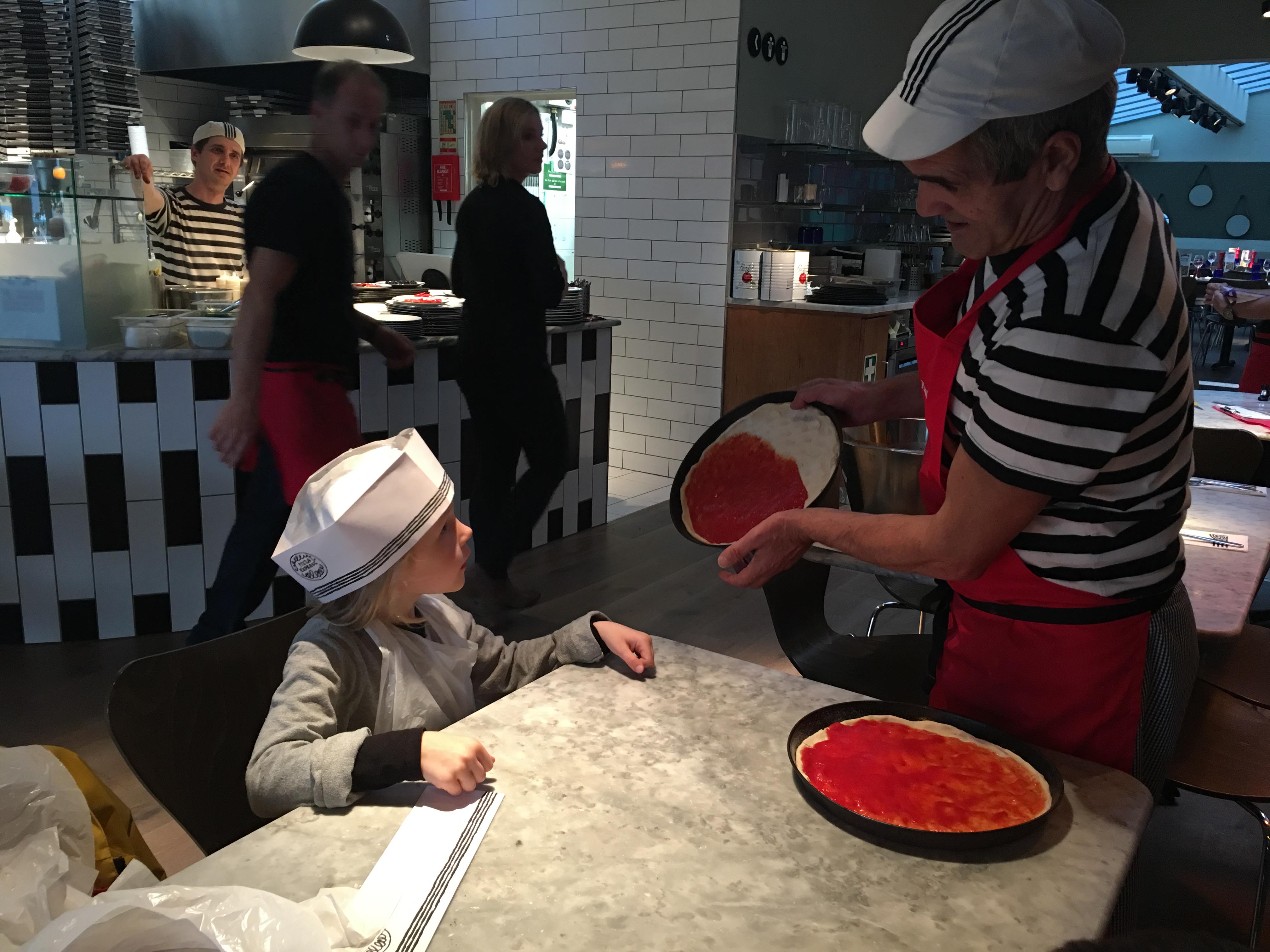 creating a ghoulish pizza