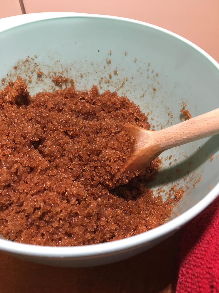  DIY gingerbread body scrub