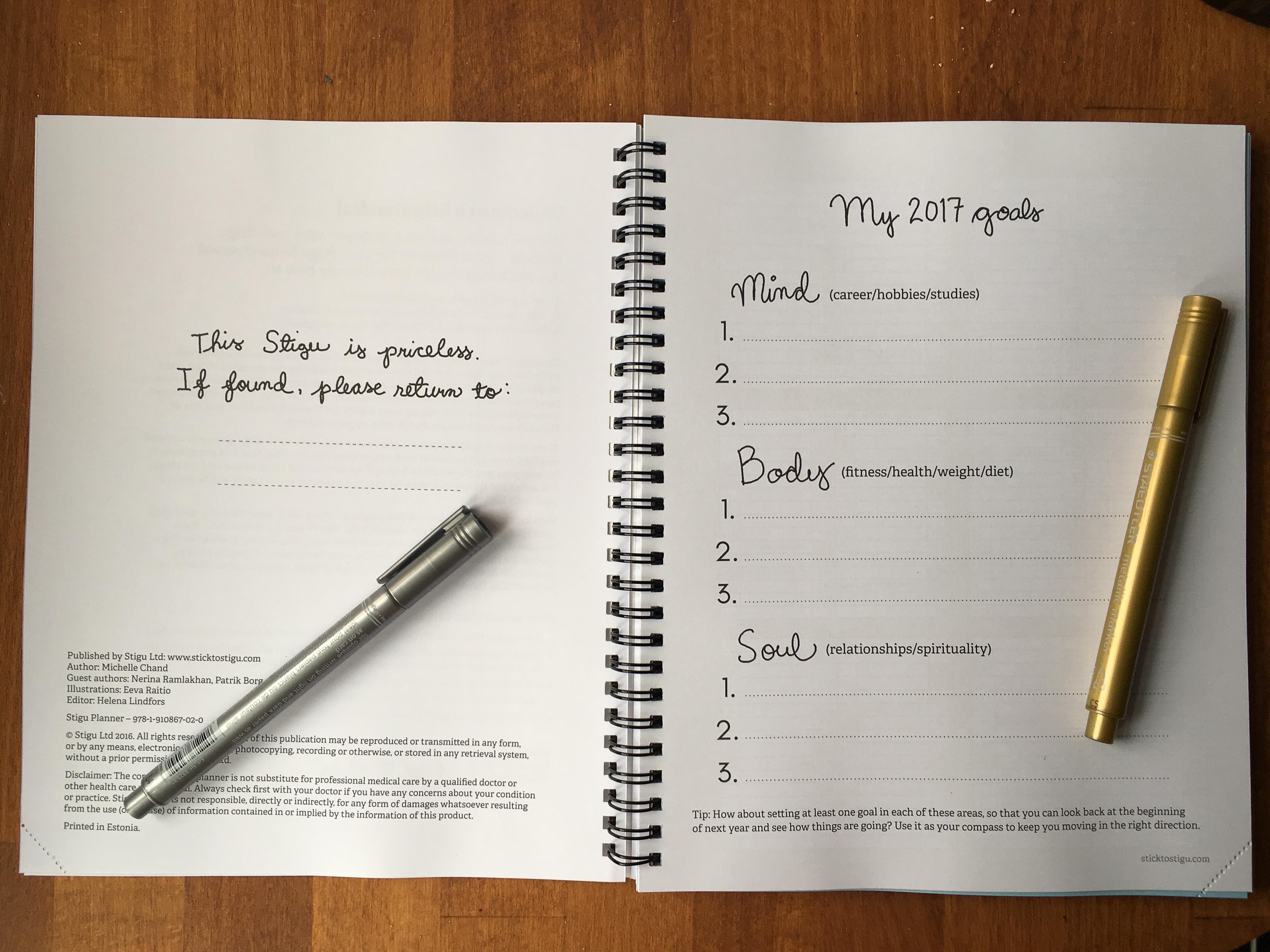 Stigu Planner 2017 review