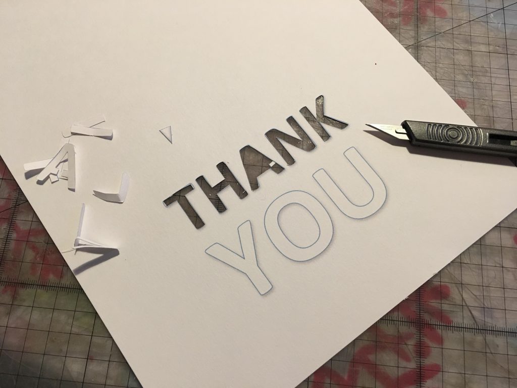 Simple Thank You cards for kids to make 