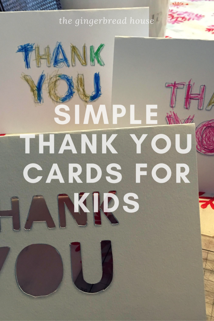 Simple Thank You cards for kids to make {free printable} - the ...