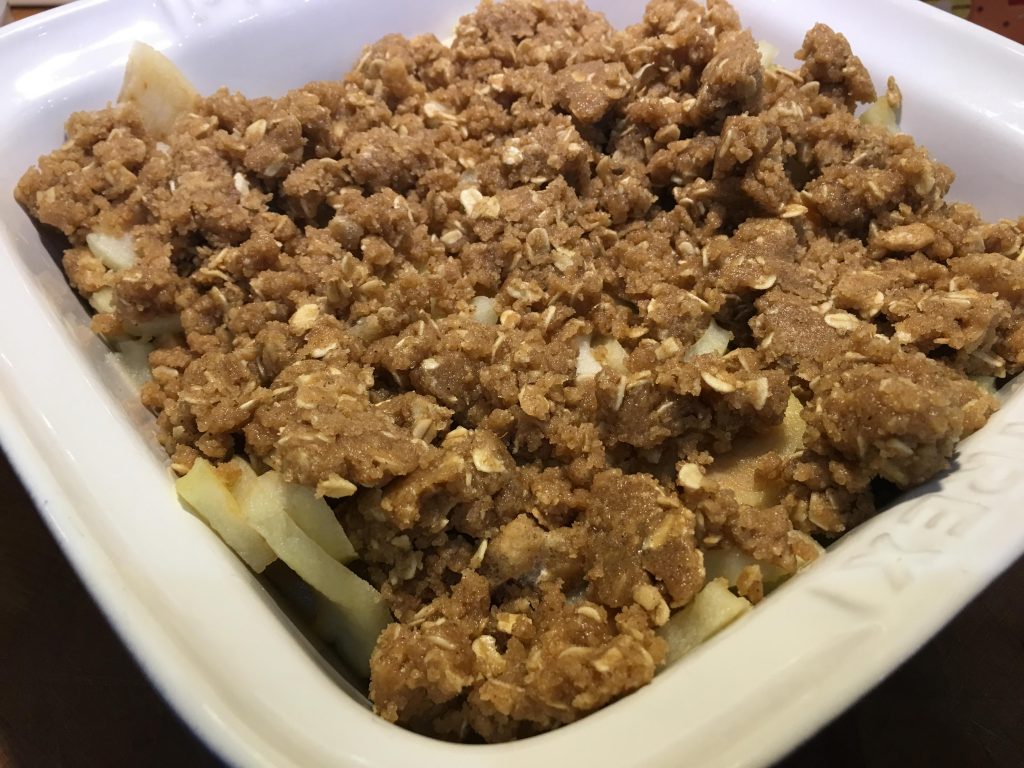 Apple and Gingerbread crumble