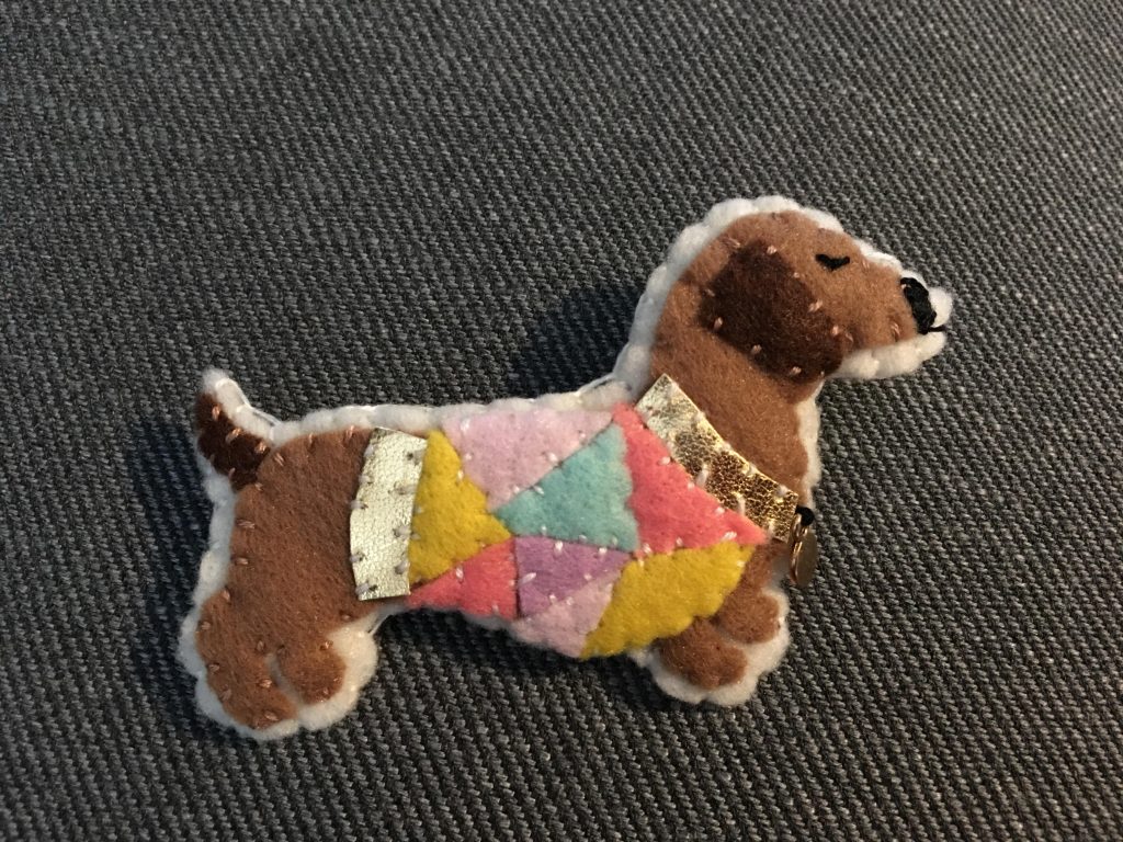 Mollie Makes Dachshund Brooch Kit