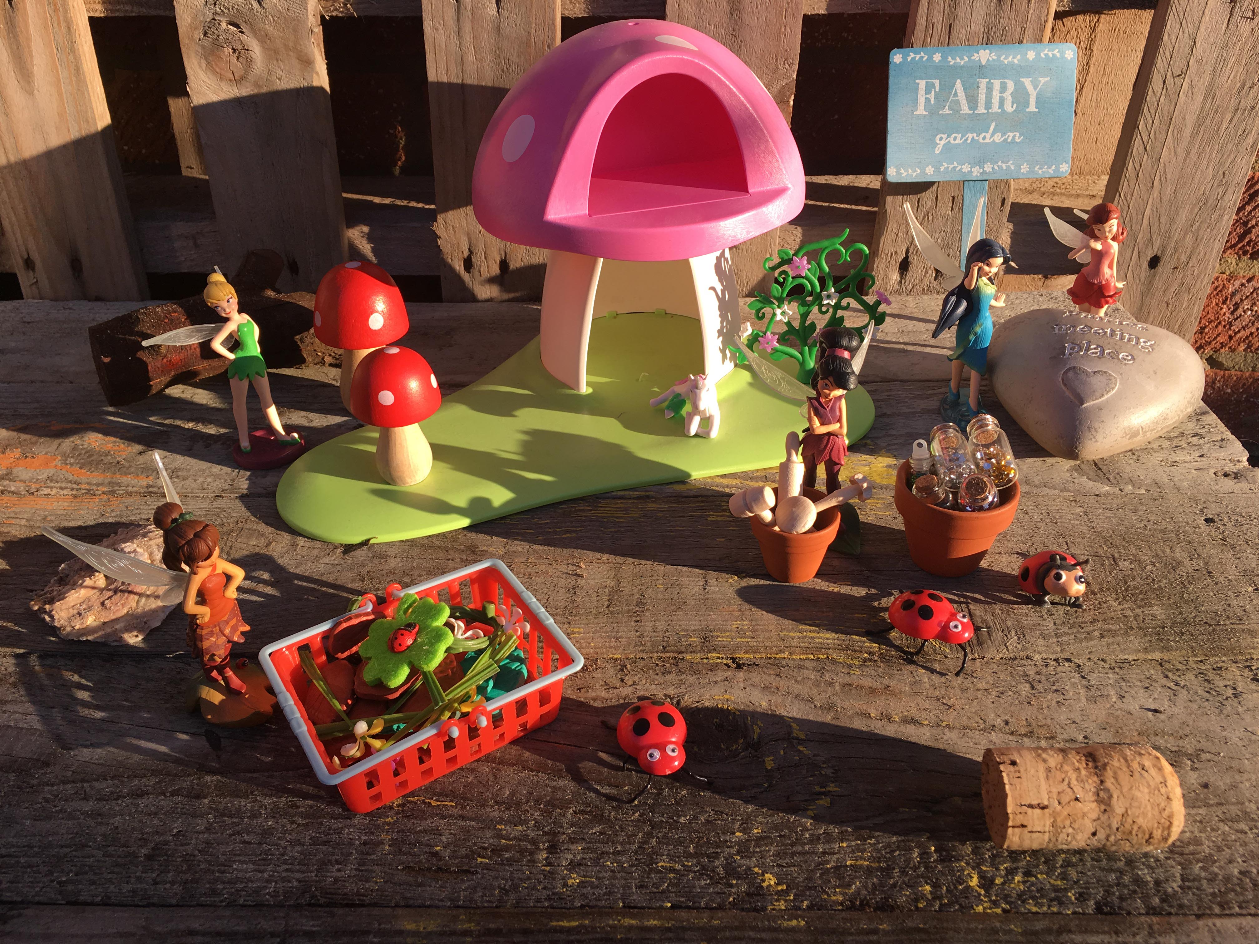 Winter fairy garden play activity for kids