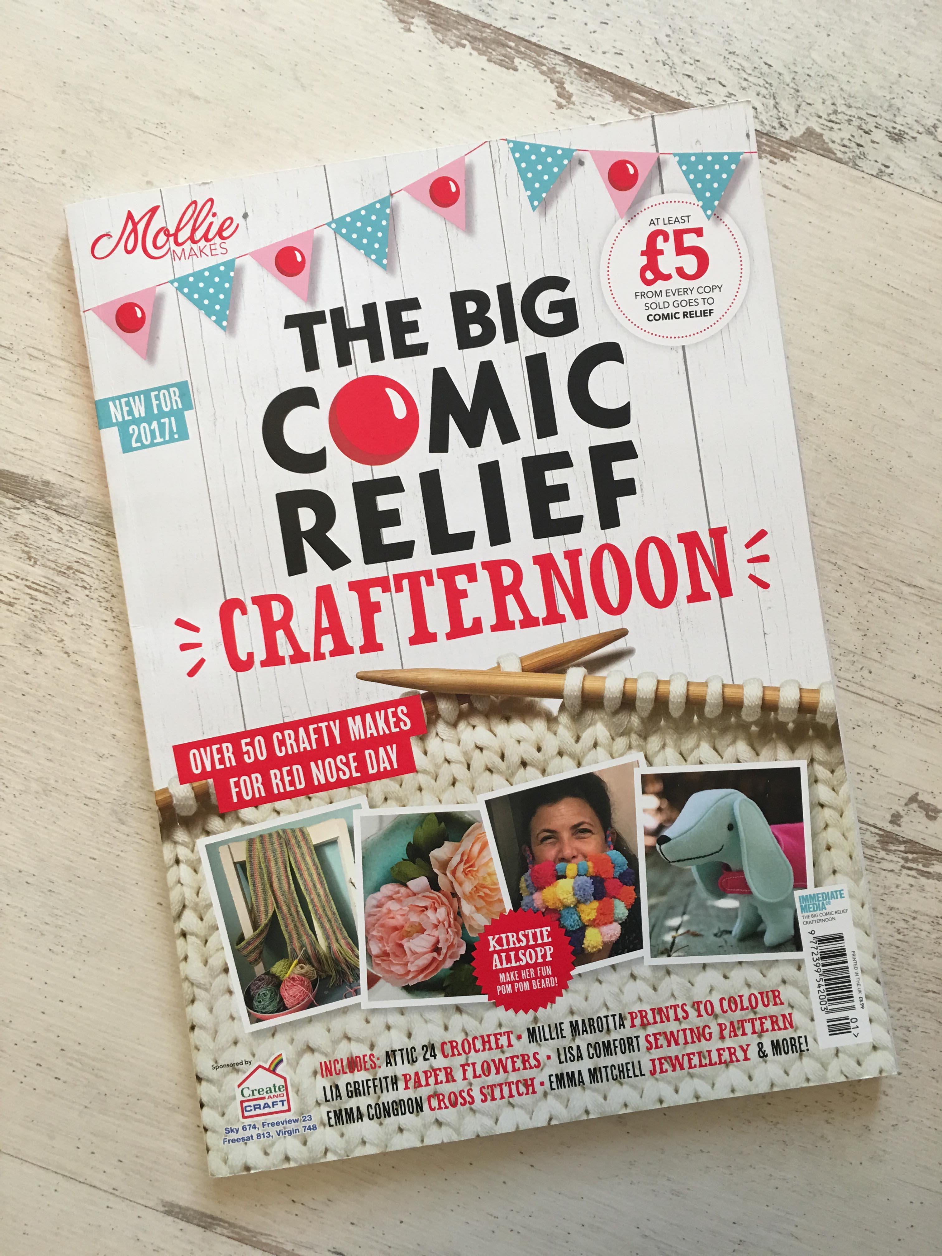 The Big Comic Relief Crafternoon magazine cover