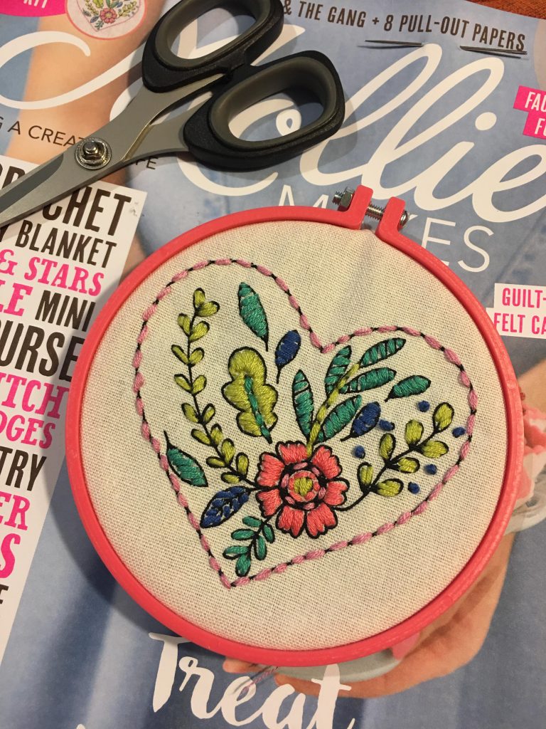 Mollie Makes Scandi Florals Hoop Kit issue 76