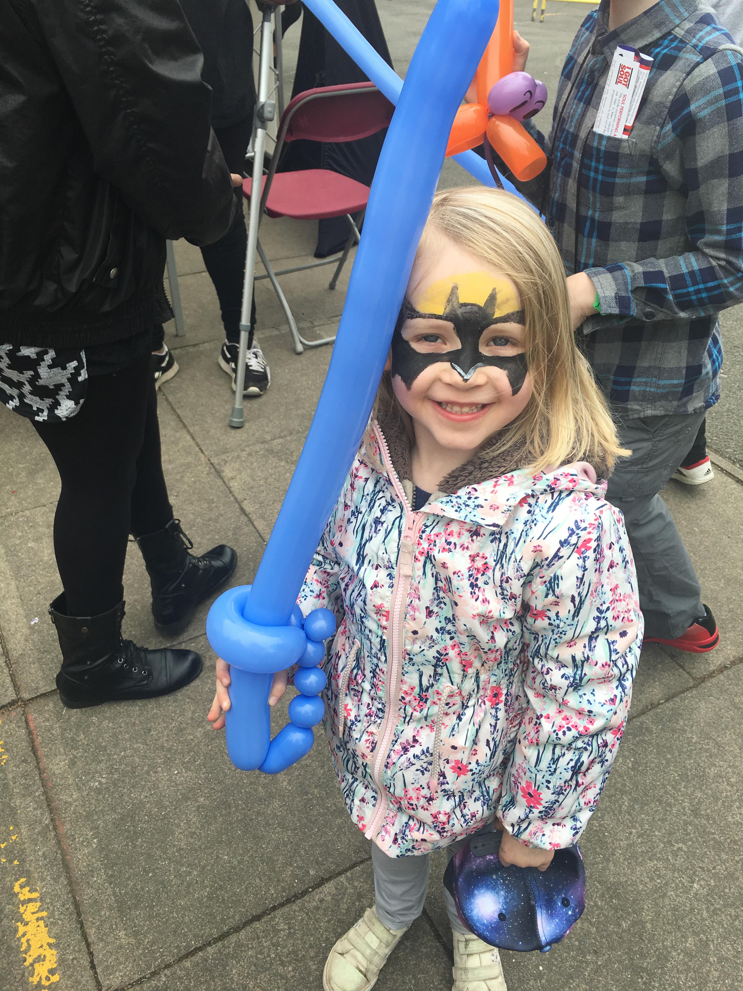 girl with face painting