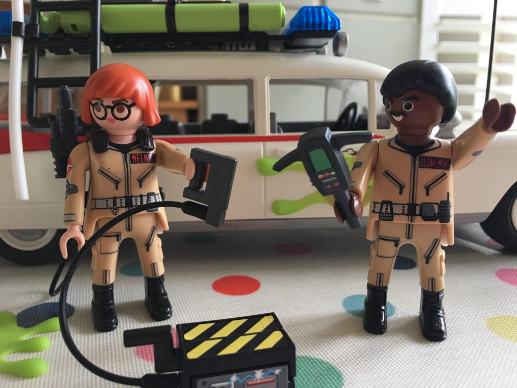 Playmobil Ghostbusters Winston Zeddemore and Janine Melnitz