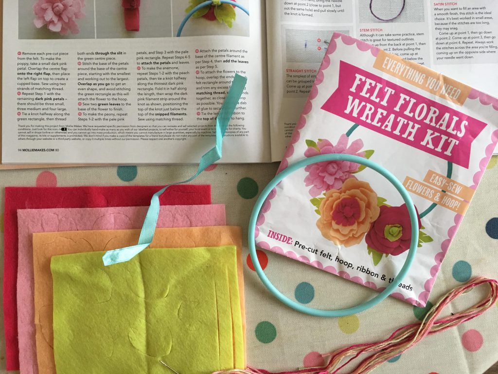 Mollie Makes Felt Florals Wreath Kit