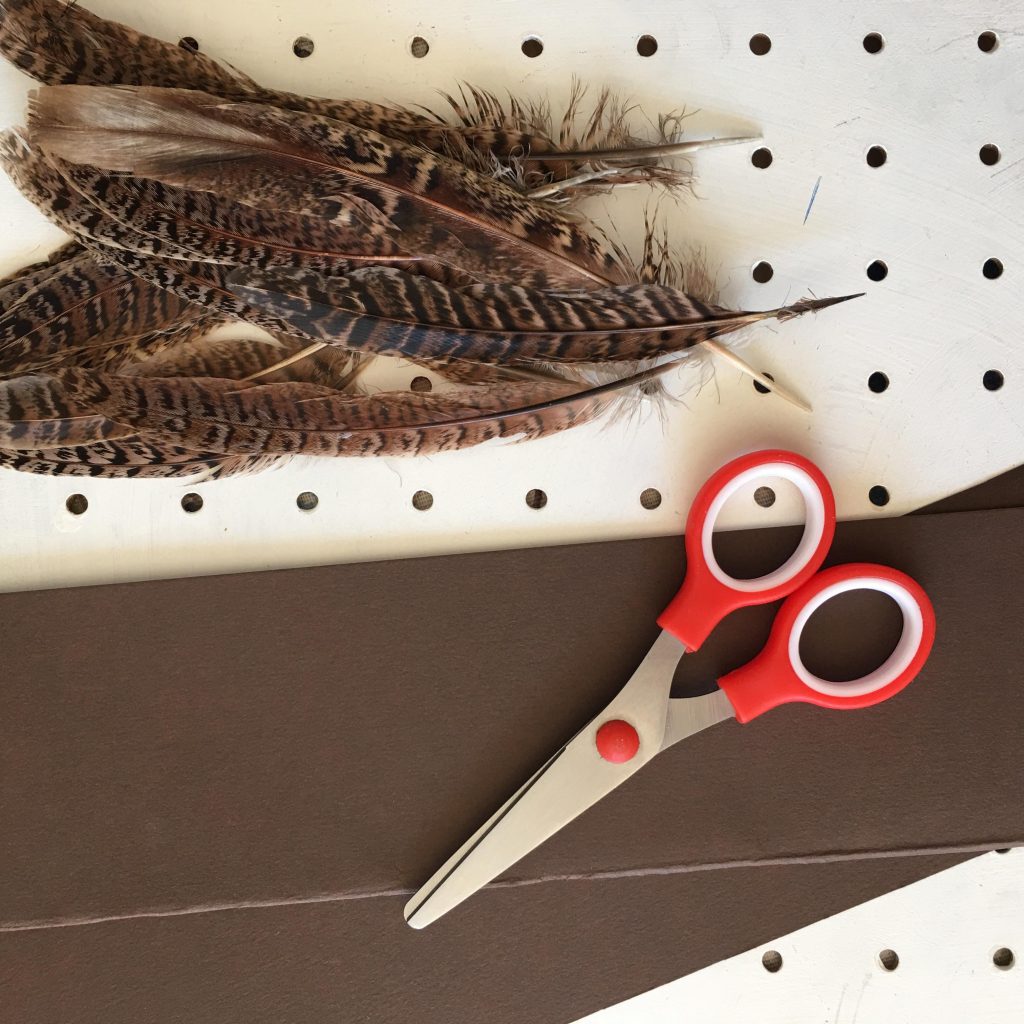 easy feather crown craft for kids