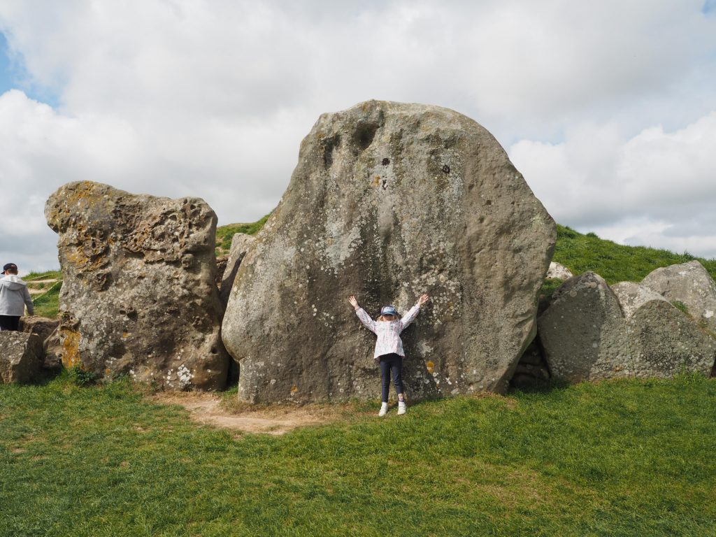 West Kennet Long Barrow with children