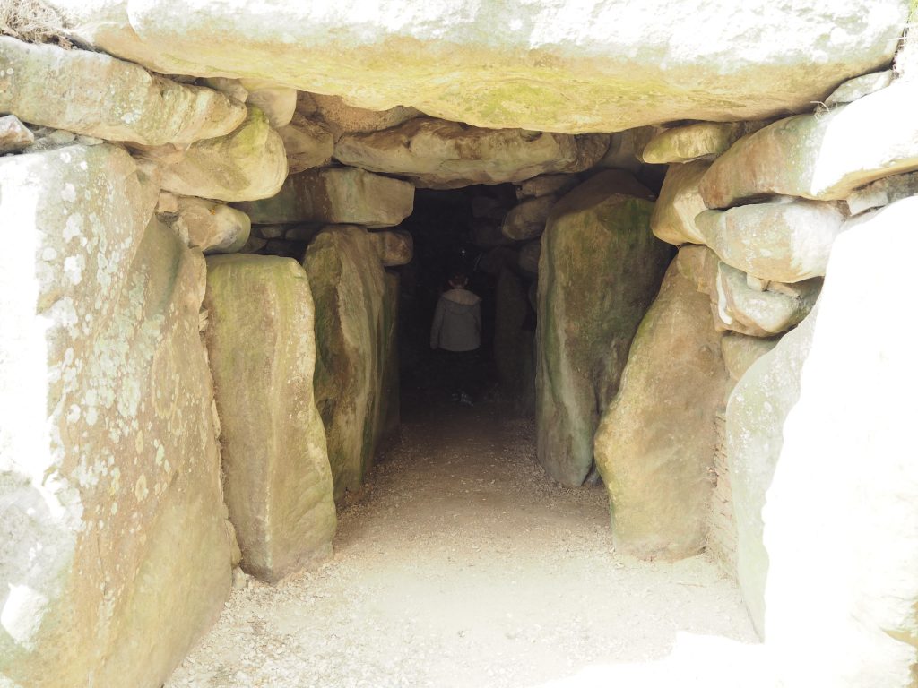 West Kennet Long Barrow with children