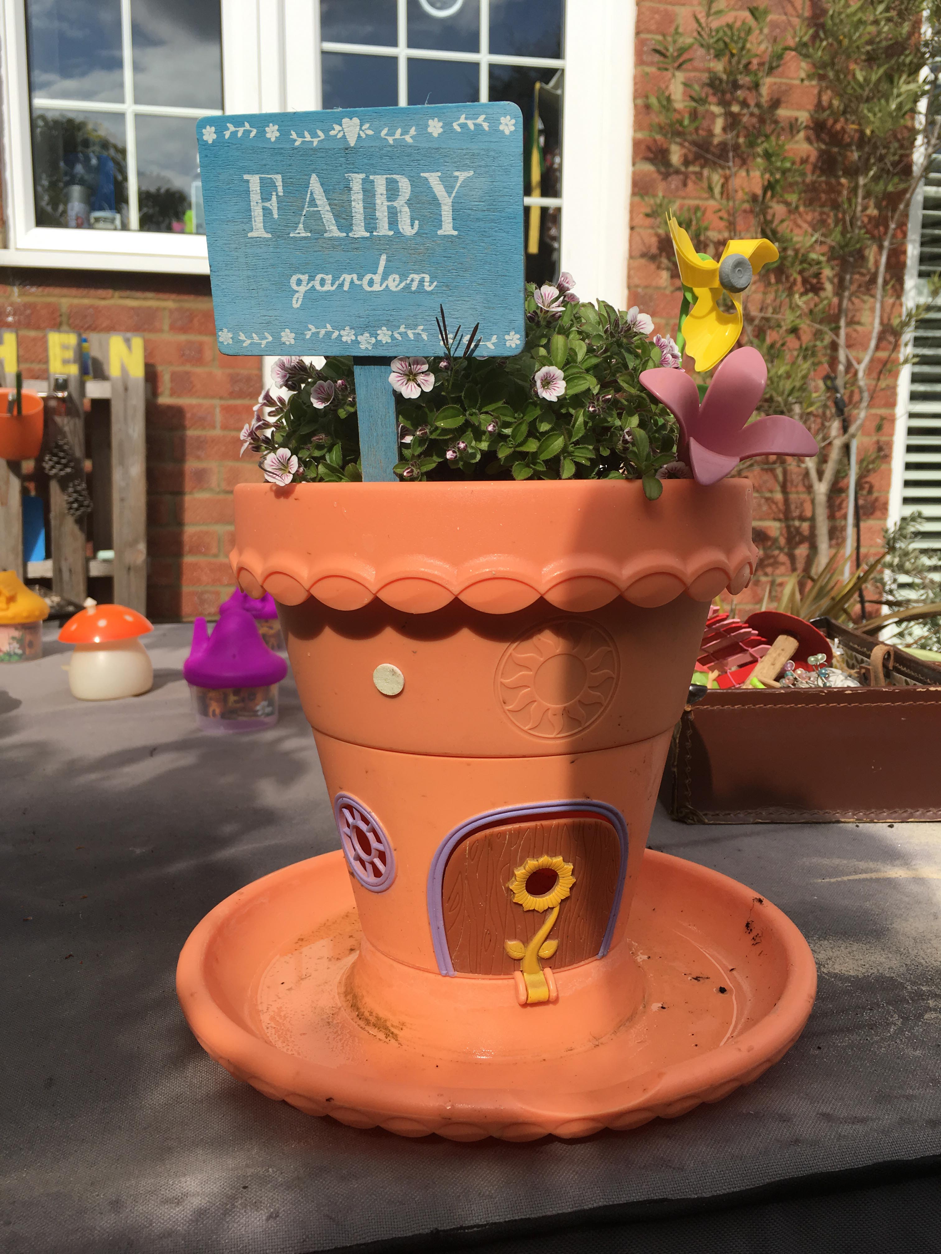 Tuff spot fairy garden play