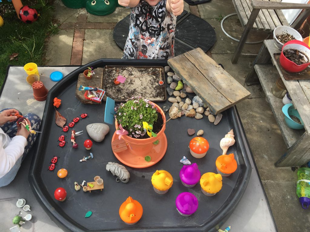 Tuff spot fairy garden play