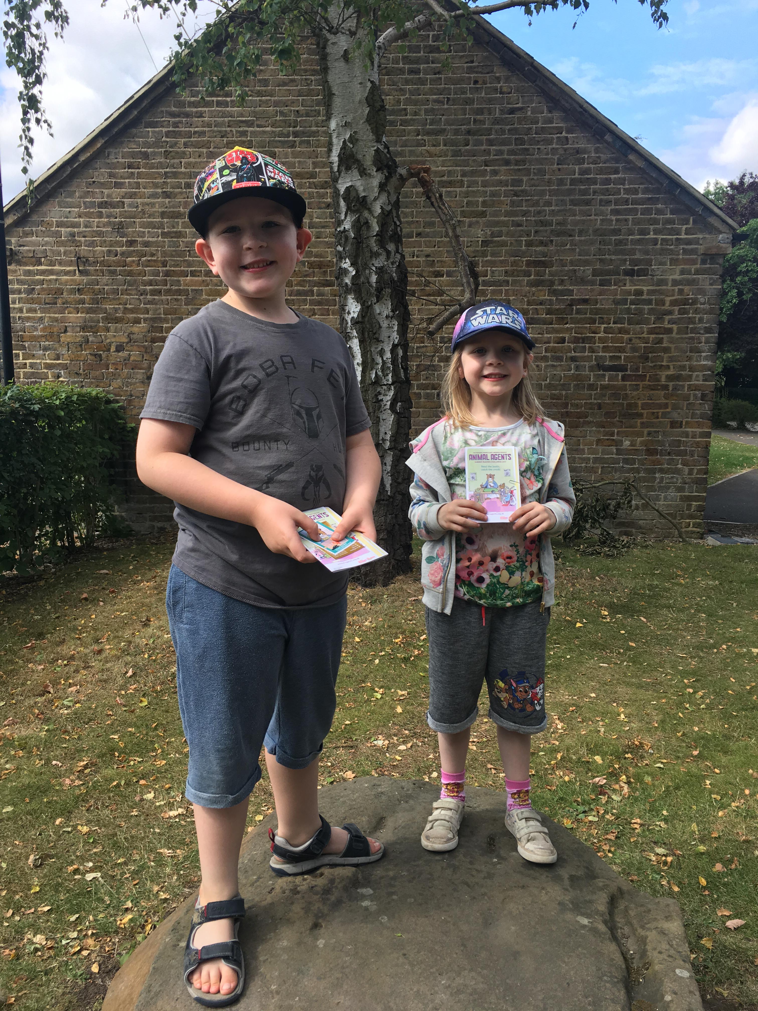 signing up for the Summer Reading Challenge