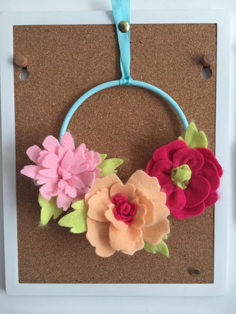 felt flower wreath kit