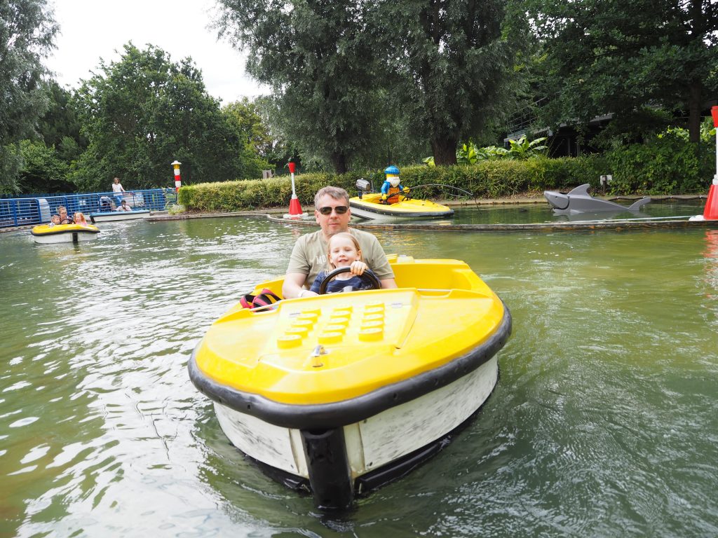 a boat ride at Legoland