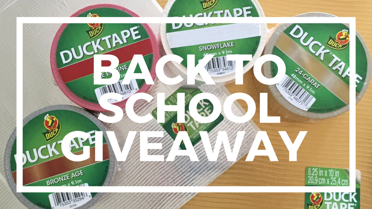 Back to School giveaway with Duck Tape