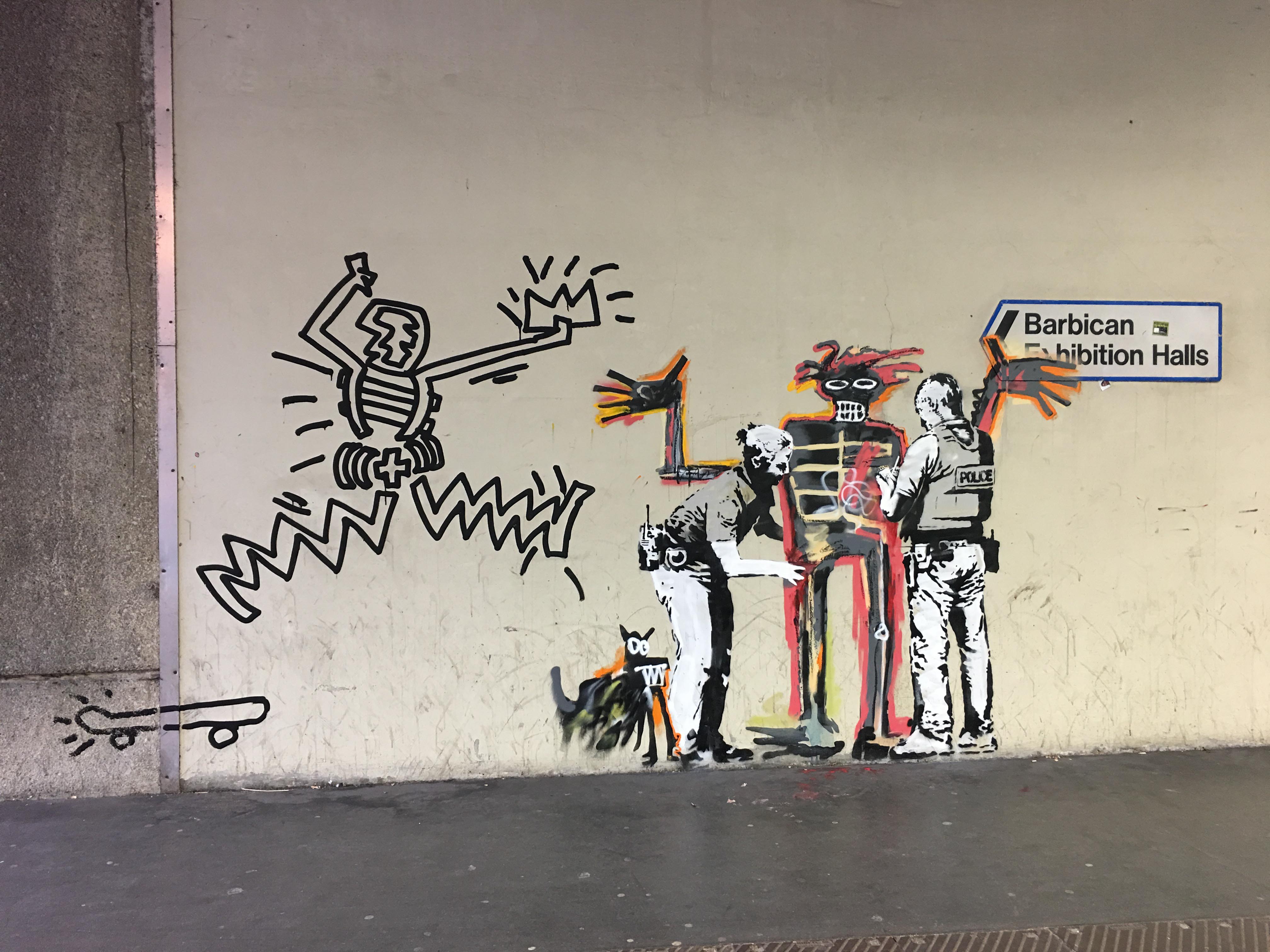 New Banksy murals spring up in central London near Barbican