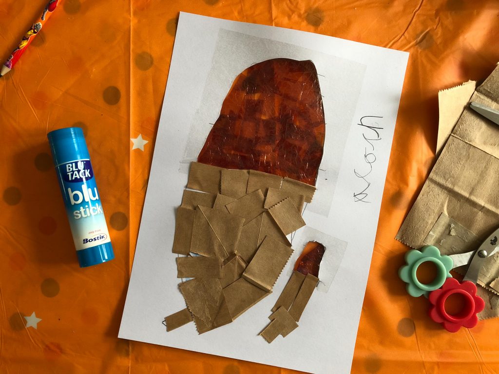 Acorn sun catcher craft for kids