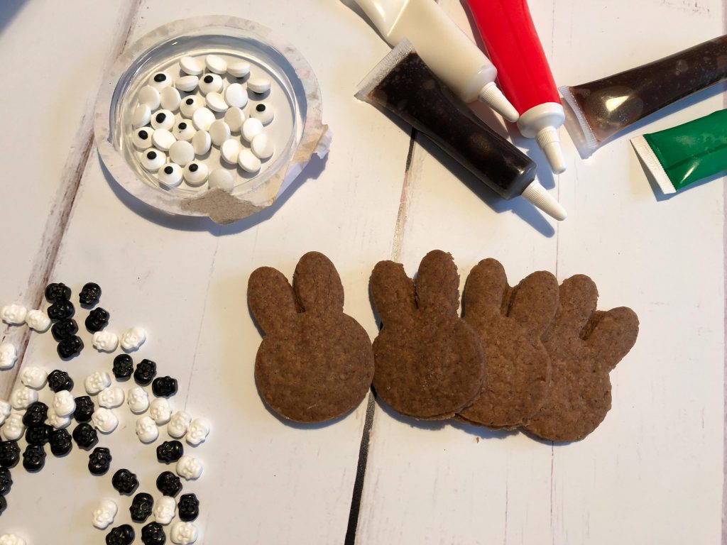 Miffy Sugar Skull gingerbread biscuits