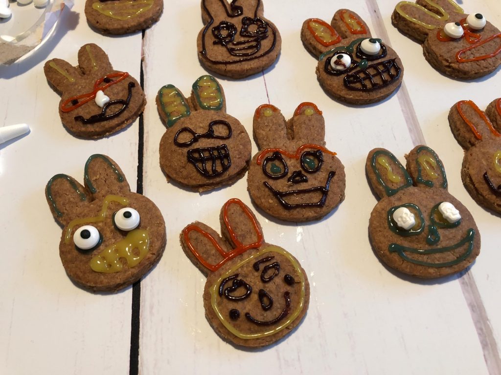 Miffy Sugar Skull gingerbread biscuits