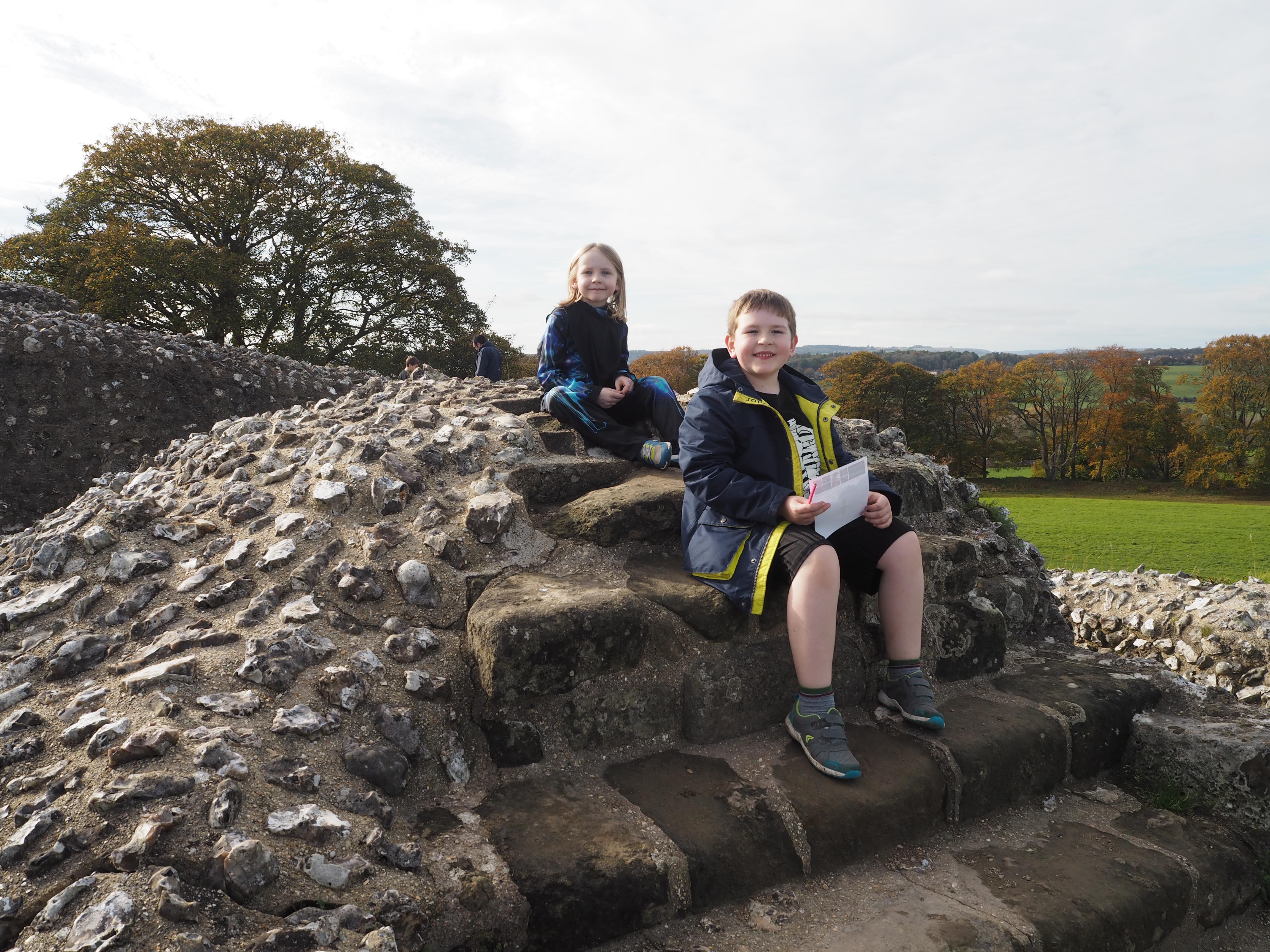 Old Sarum exploring Wiltshire}