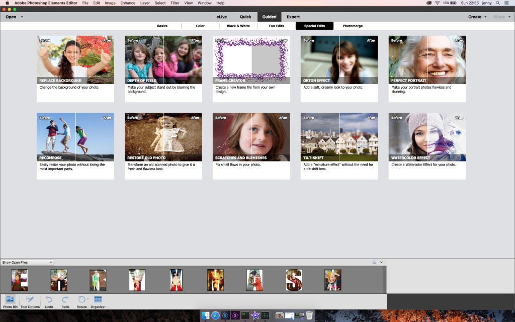 Photoshop Elements Guided Edits