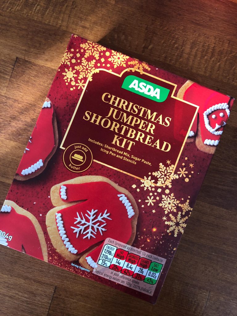 Christmas Jumper Shortbread Kit in Asda