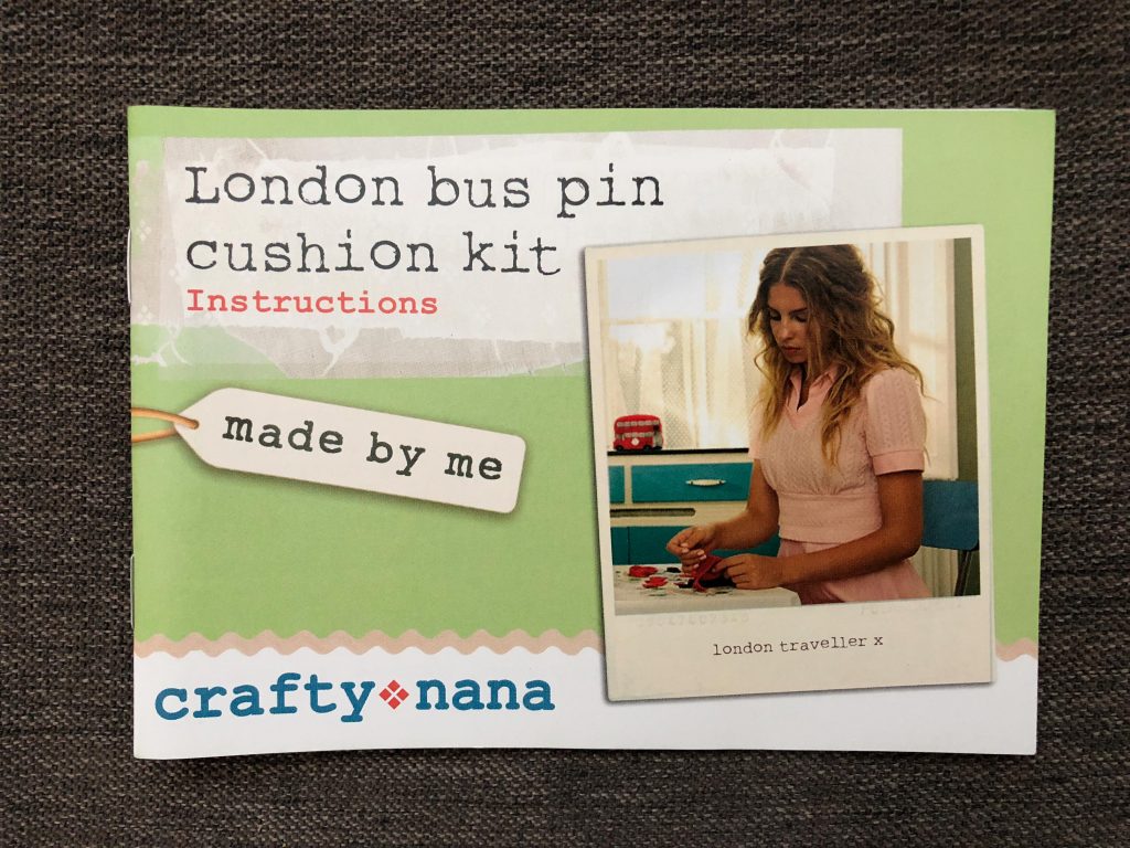 London Bus Pin Cushion Kit by Crafty Nana