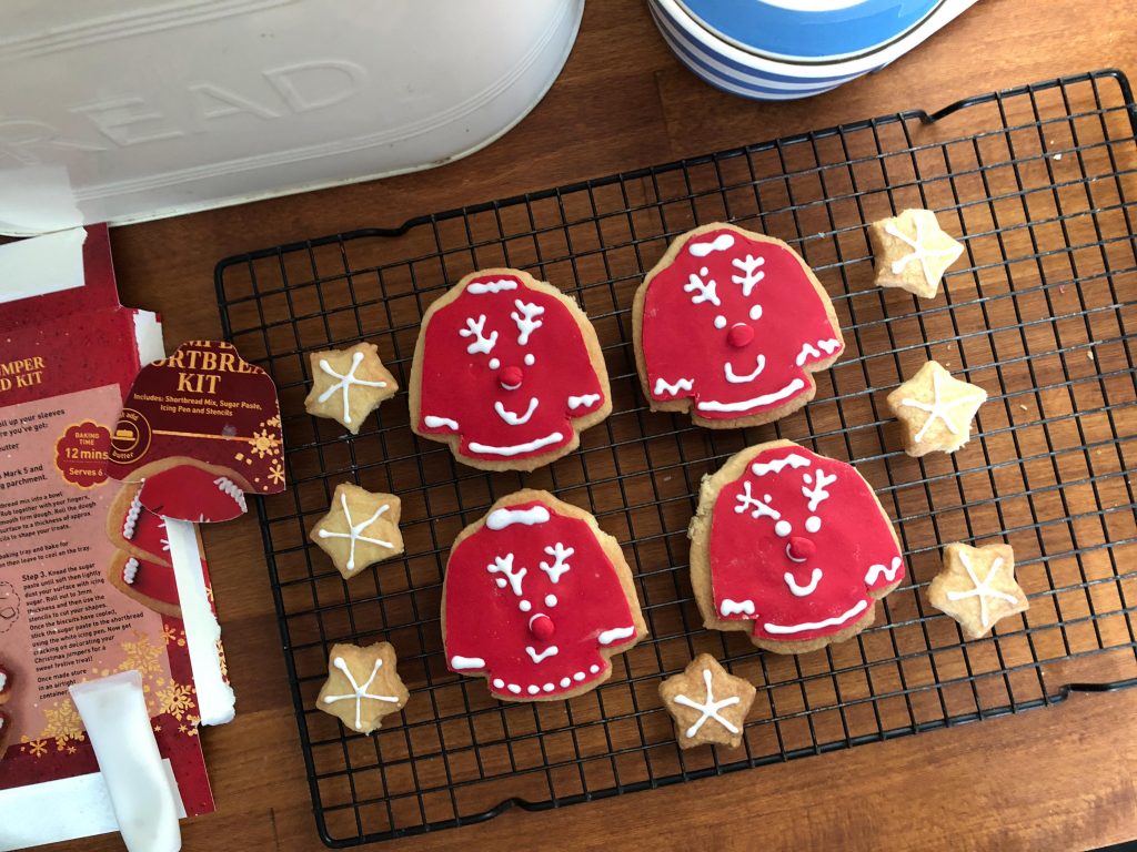 Christmas jumper day biscuits