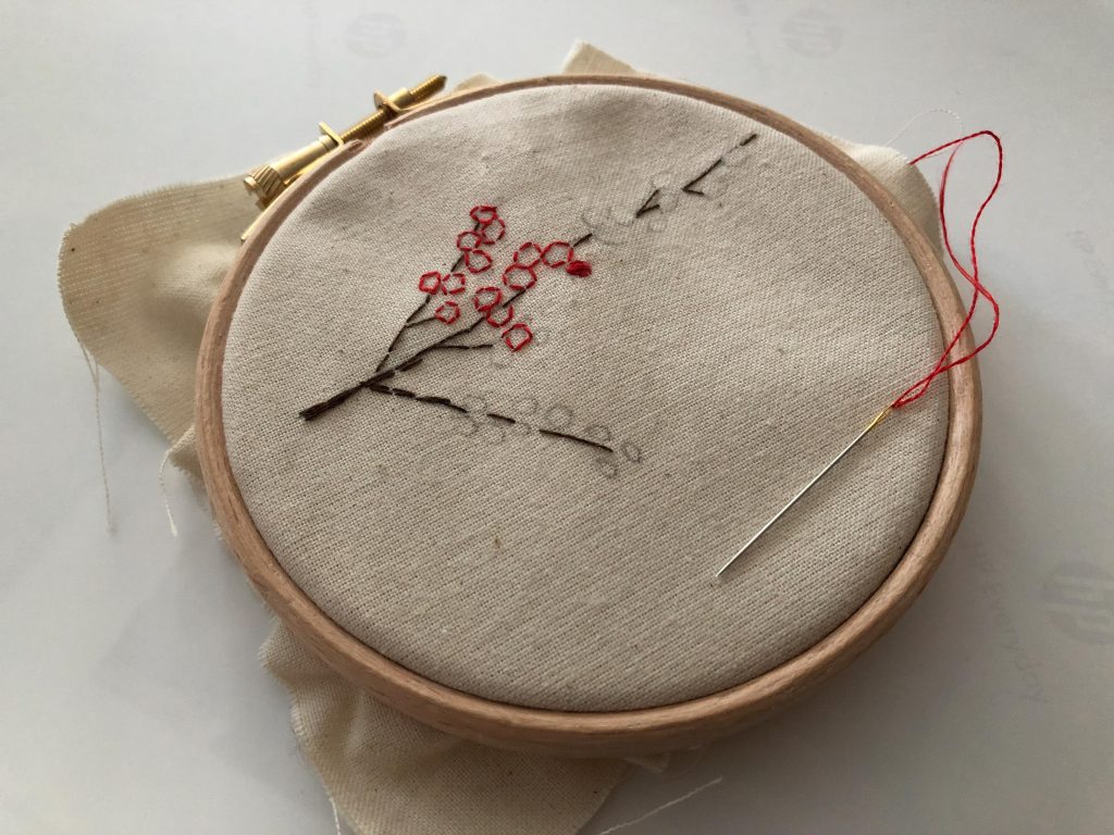 Winterberry Embroidery