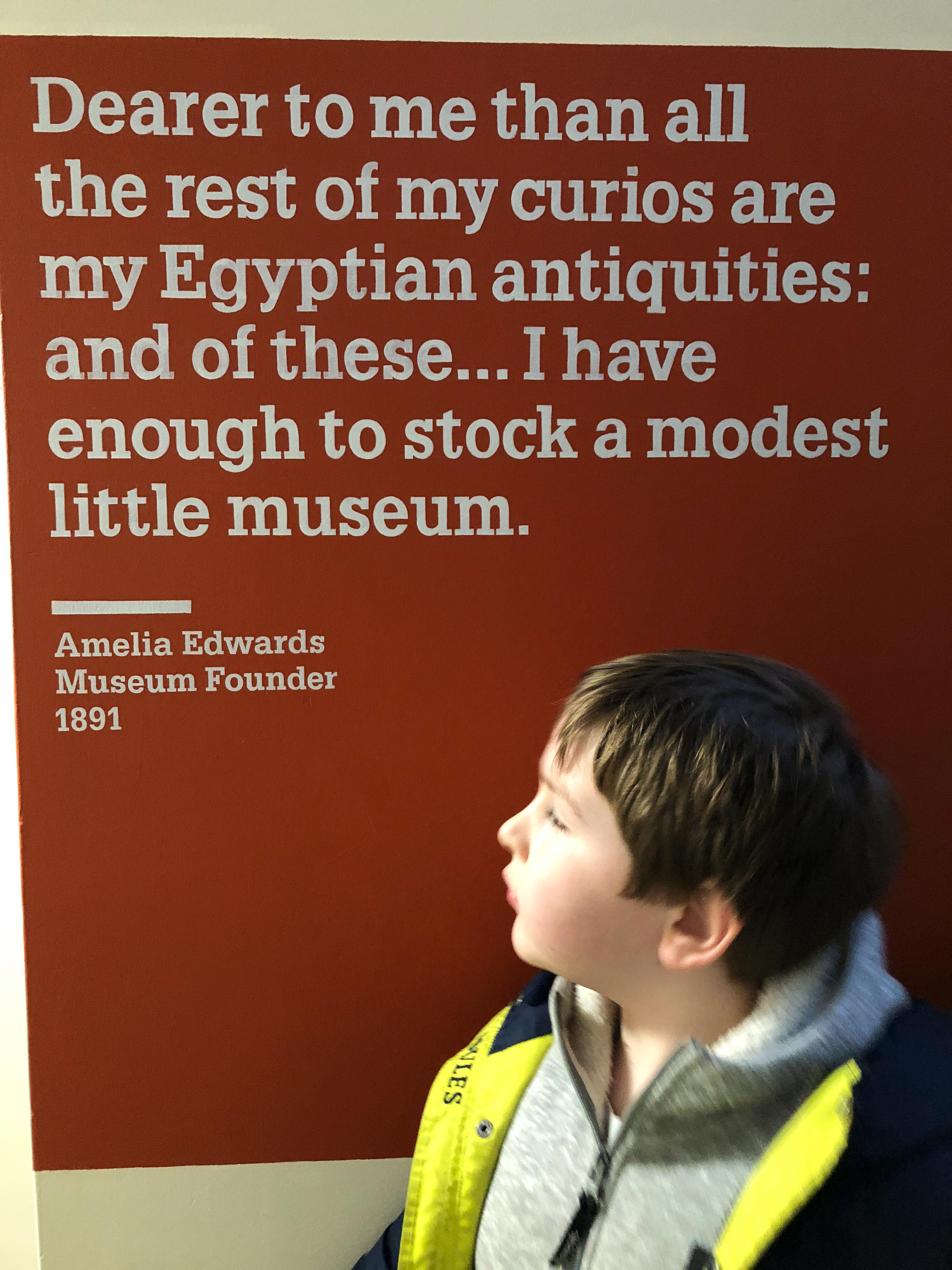 The Petrie Museum with kids