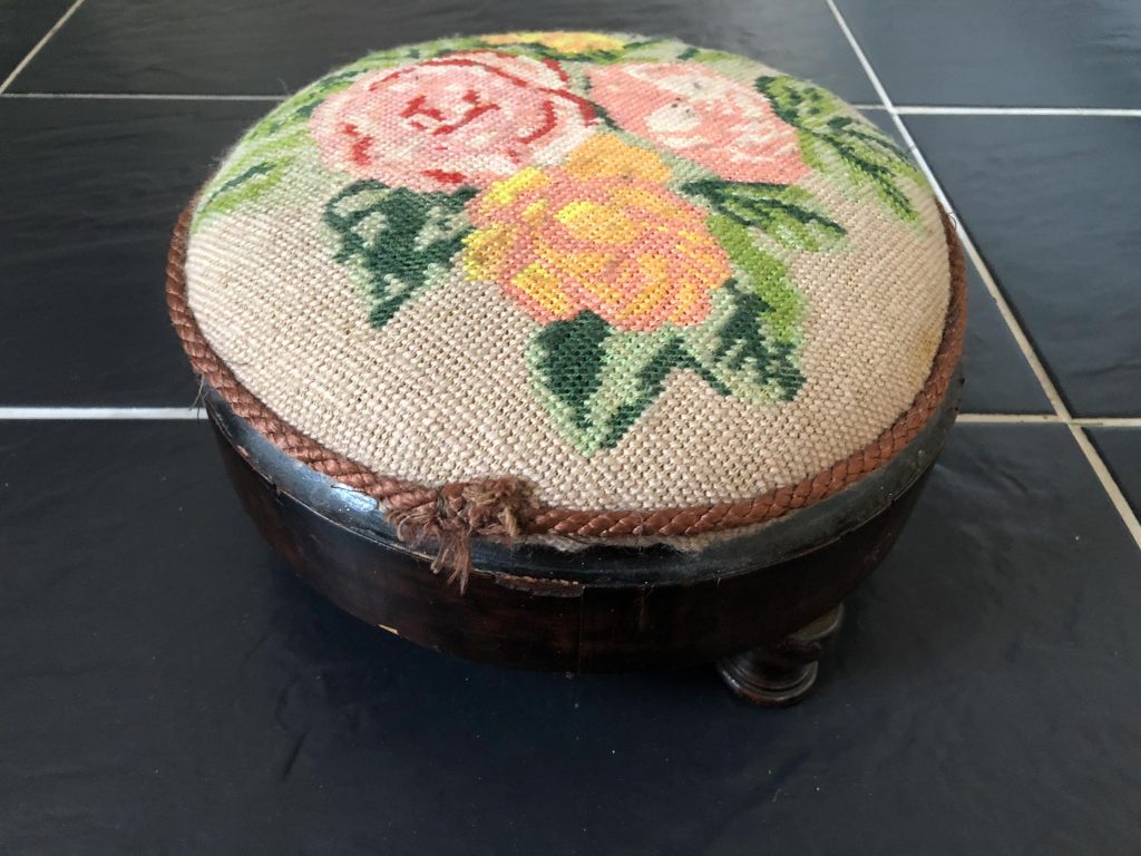 vintage foot stool