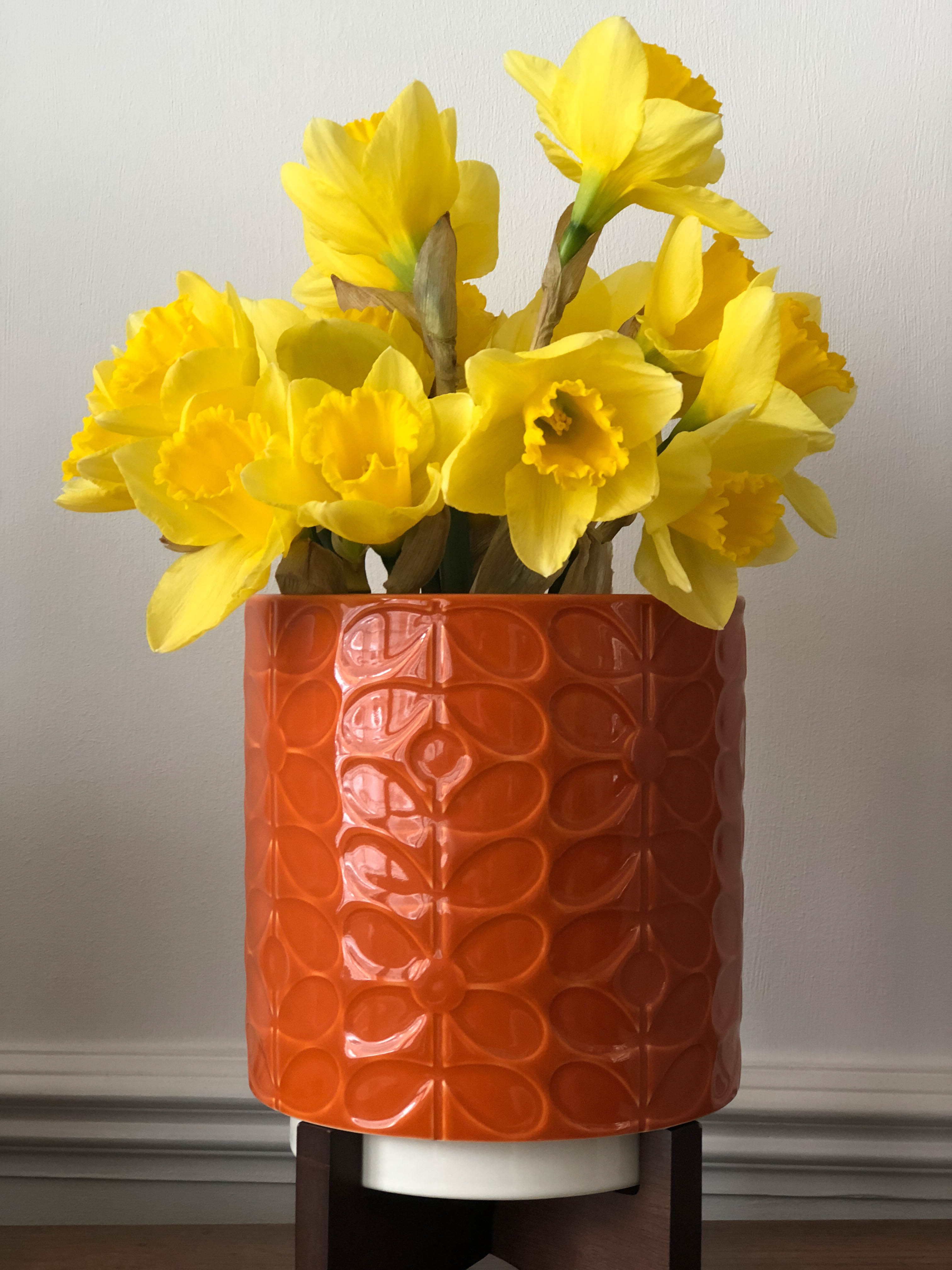 Orla Kiely ceramic plant pot