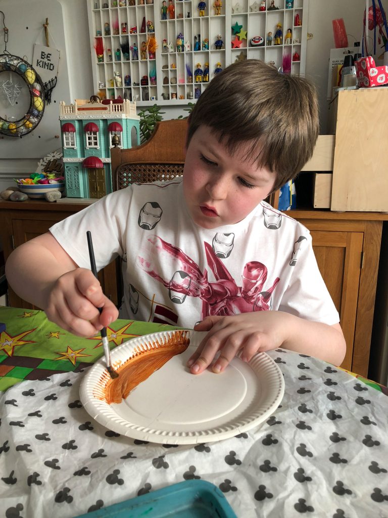 paper plate painting