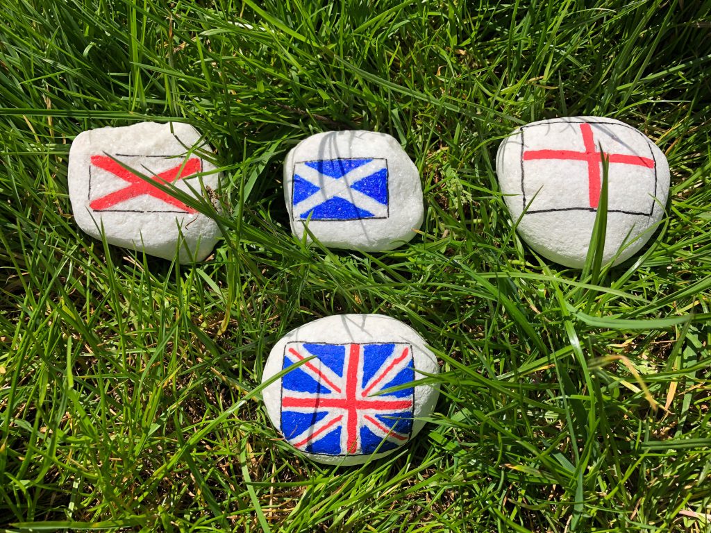 patriotic painted rocks